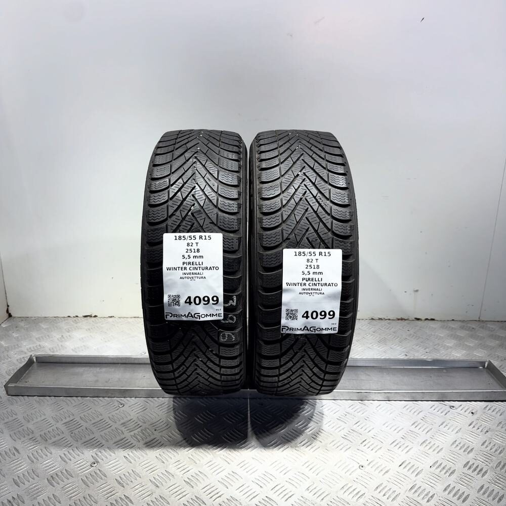 Gomme Usate 185 55 R15 82T Pirelli Winter Cinturato 79% Invernali