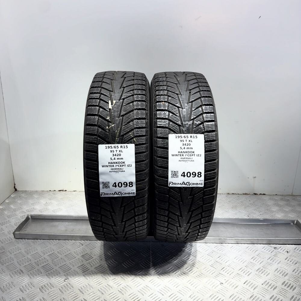Gomme Usate 195 65 R15 95T XL Hankook Winter I*Cept IZ2 77% Invernali