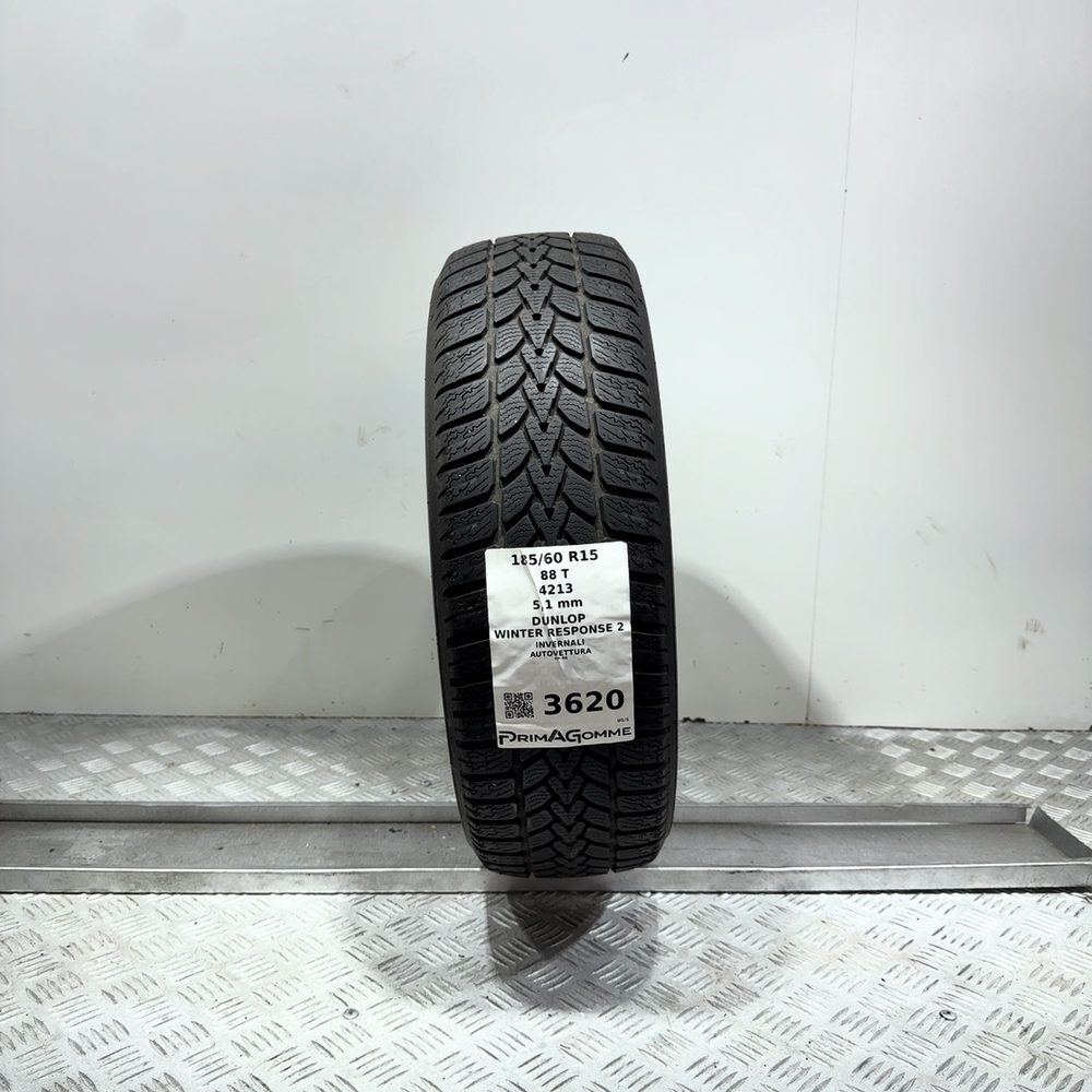 Gomma Usata 185 60 R15 88T Dunlop Winter Response 2 73% Invernale