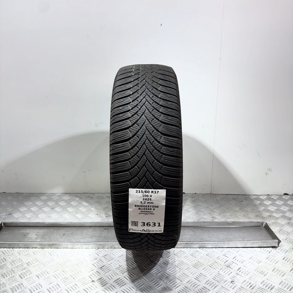 Gomma Usata 215 60 R17 100V XL Bridgestone Blizzak 6 74% Invernale