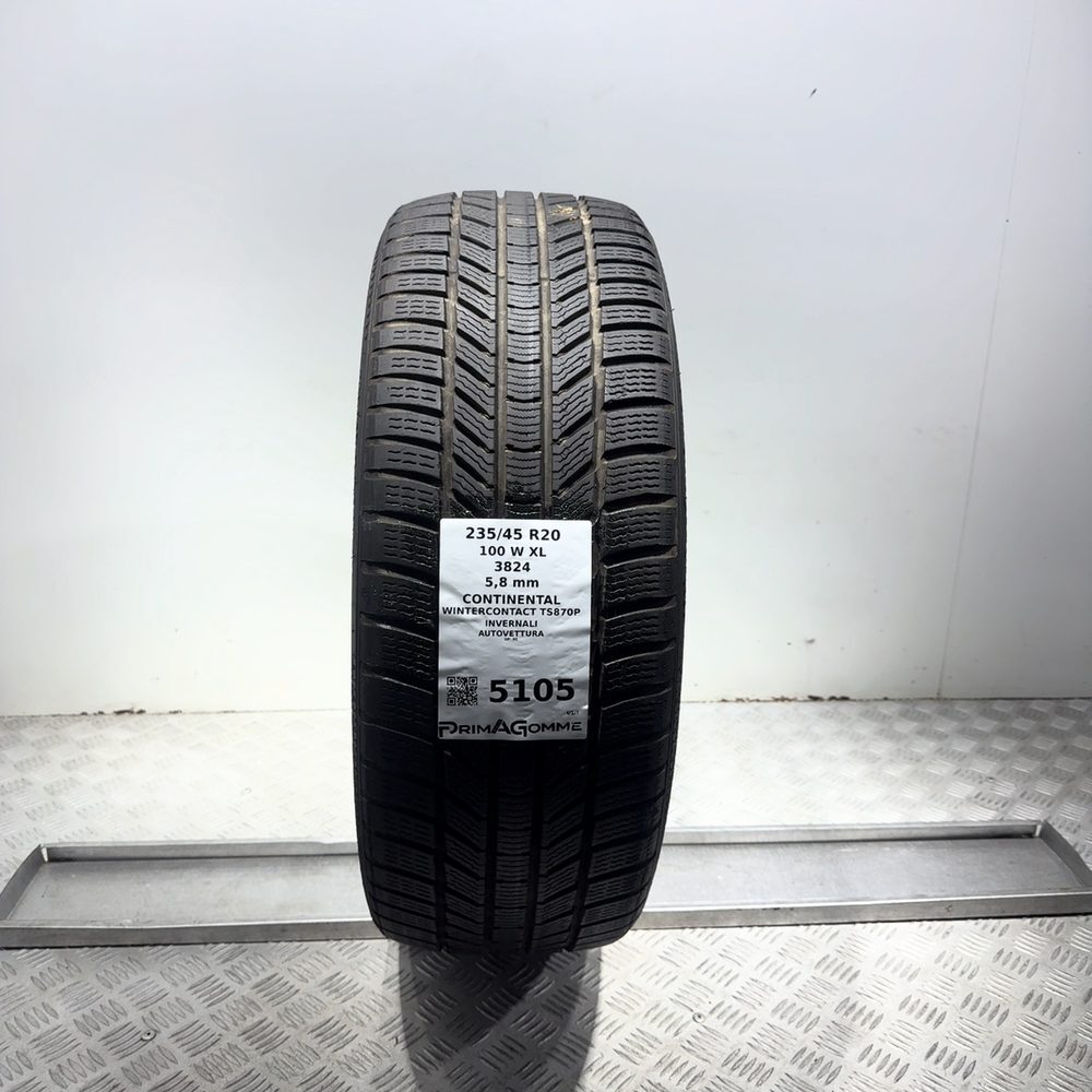 Gomma Usata 235 45 R20 100W XL Continental Wintercontact TS870P 83% Invernale