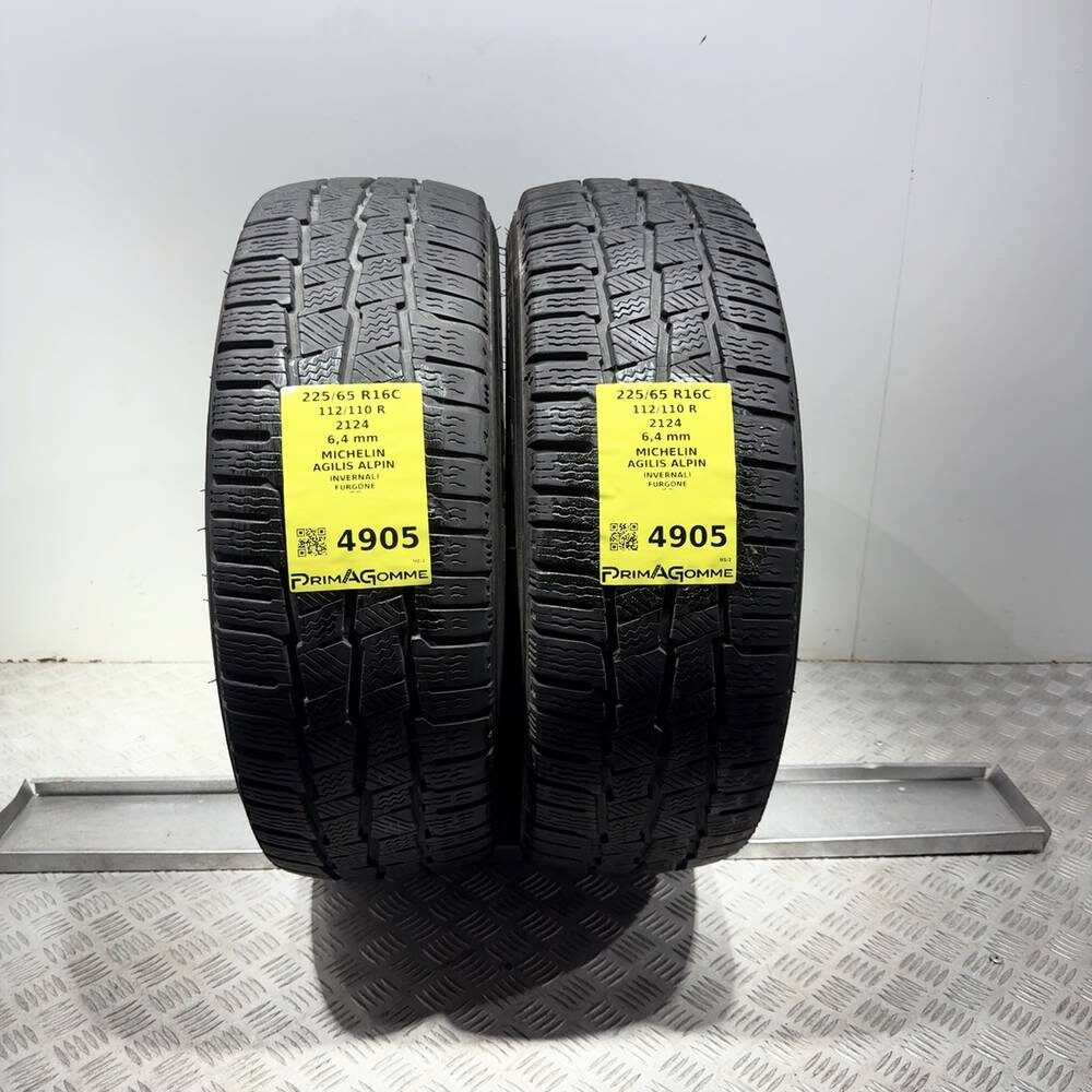 Gomme Usate 225 65 R16C 112/110R Michelin Agilis Alpin 91% Invernali