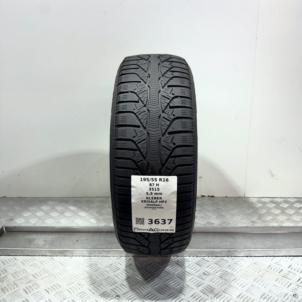 Gomma Usata 195 55 R16 87H Kleber Krisalp HP2 79% Invernale