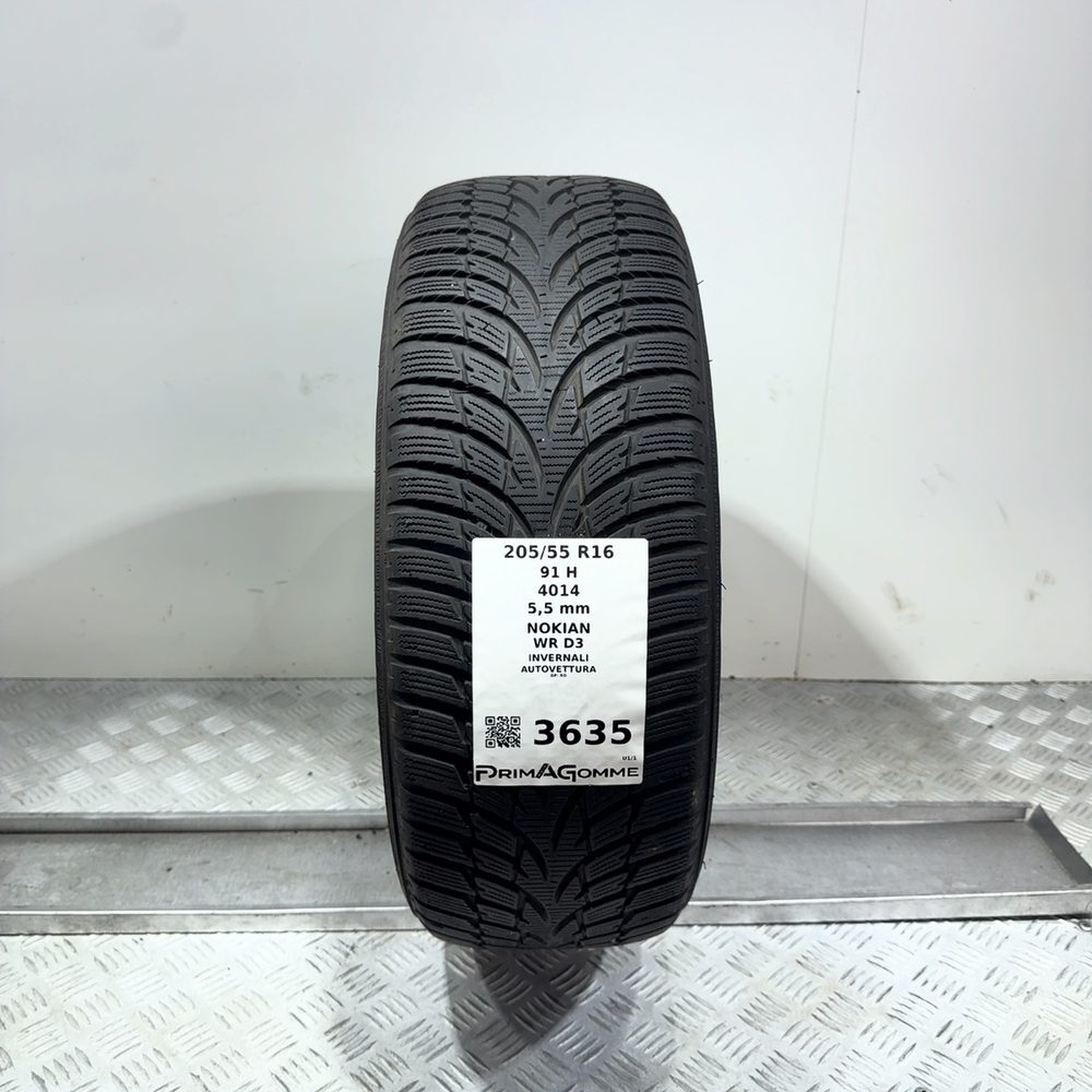 Gomma Usata 205 55 R16 91H Nokian WR D3 79% Invernale