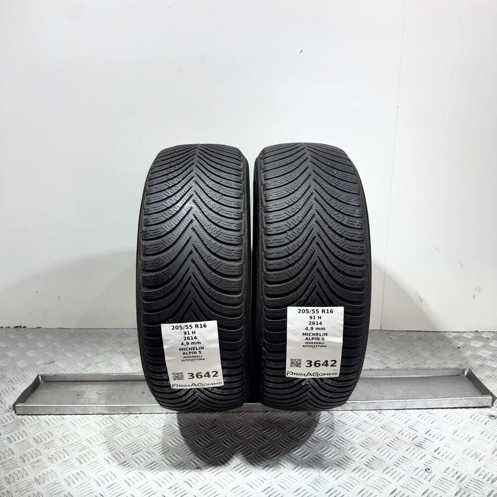 Gomme Usate 205 55 R16 91H Michelin Alpin 5 Invernali
