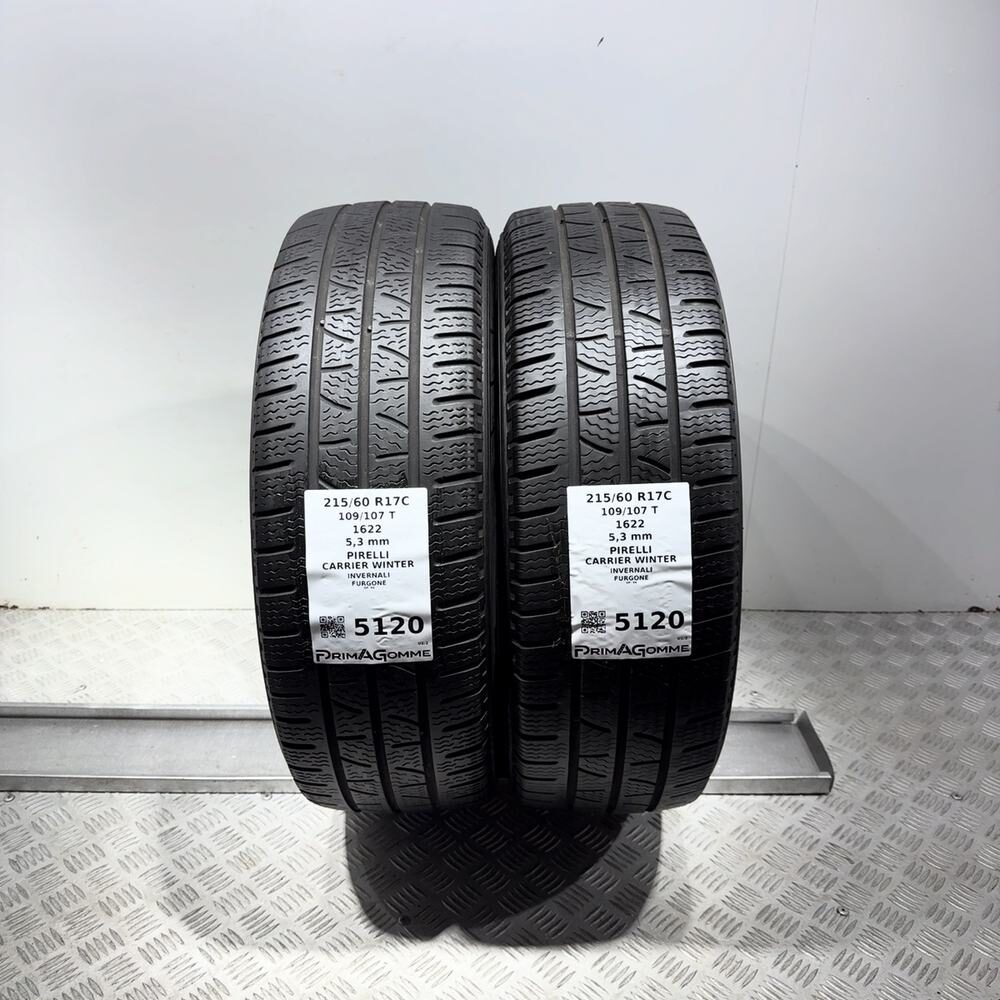 Gomme Usate 215 60 R17C 109/107T Pirelli Carrier Winter 76% Invernali