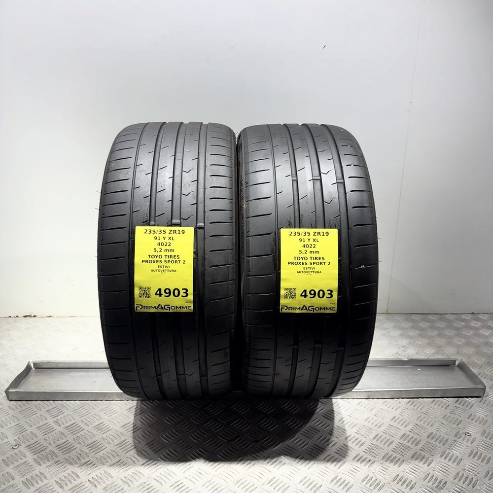 Gomme Usate 235 35 ZR19 91Y XL Toyo Tires Proxes Sport 2 74% Estive