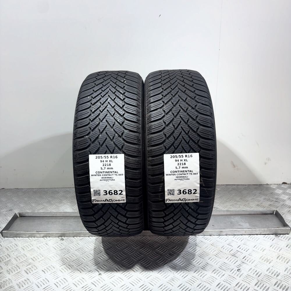 Gomme Usate 205 55 R16 94H XL Continental Winter Contact TS 860 81% Invernali
