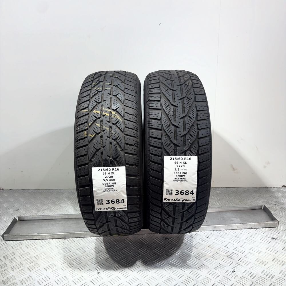 Gomme Usate 215 60 R16 99H XL Sebring Snow 79% Invernali