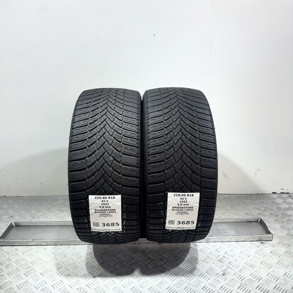 Gomme Usate 225 40 R18 92V Bridgestone Blizzak LM052 71% Invernali