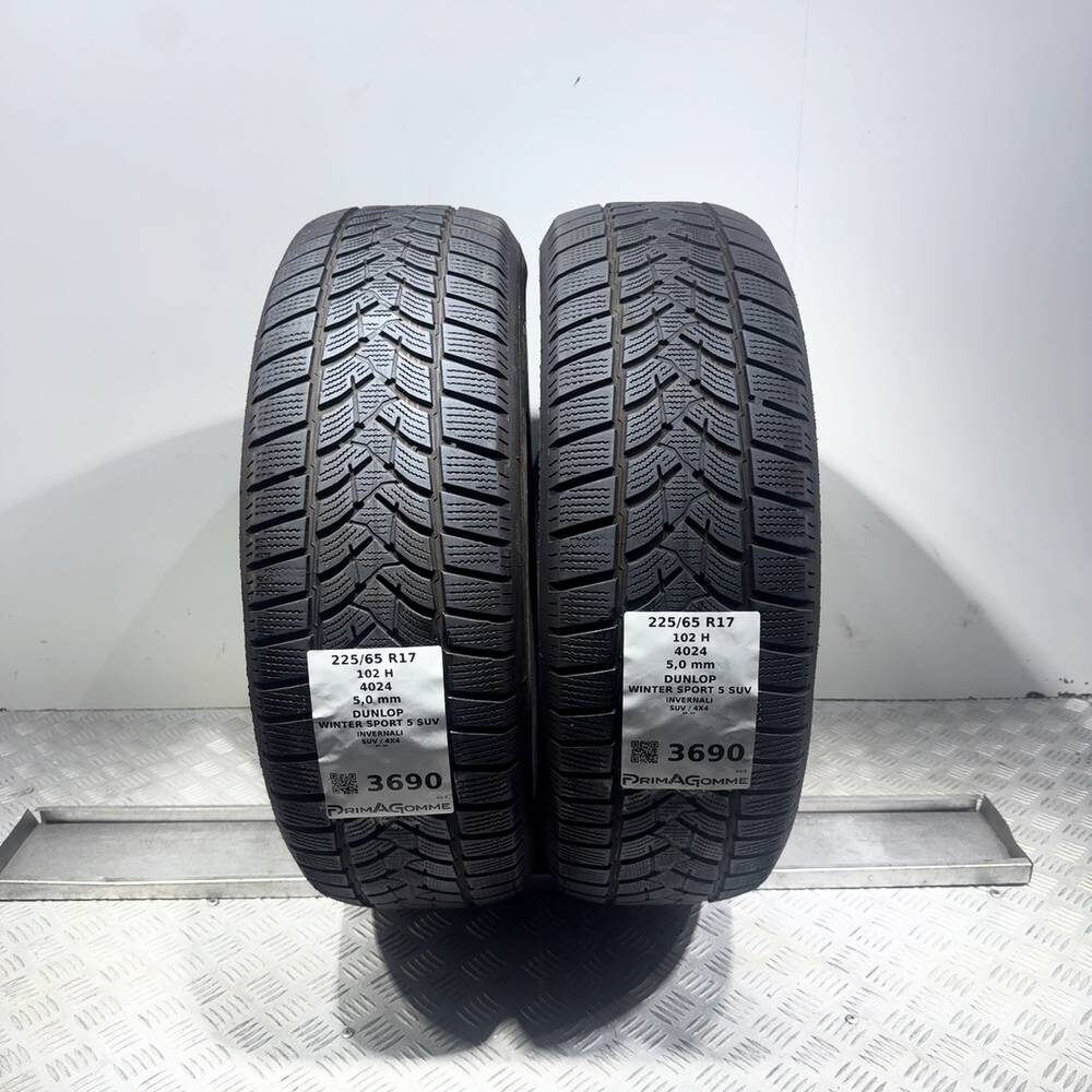 Gomme Usate 225 65 R17 102H Dunlop Winter Sport 5 SUV 71% Invernali