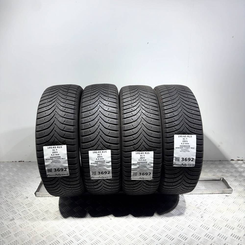 Gomme Usate 195 65 R15 91T Hankook Winter I*Cept RS2 Invernali