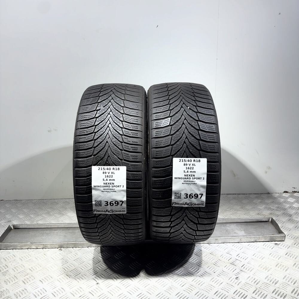 Gomme Usate 215 40 R18 89V XL Nexen Winguard Sport 2 77% Invernali