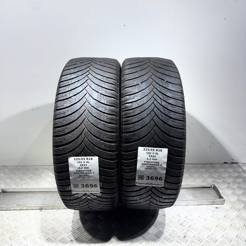 Gomme Usate 225 55 R18 102V XL Firestone Winterhawk 4 Invernali