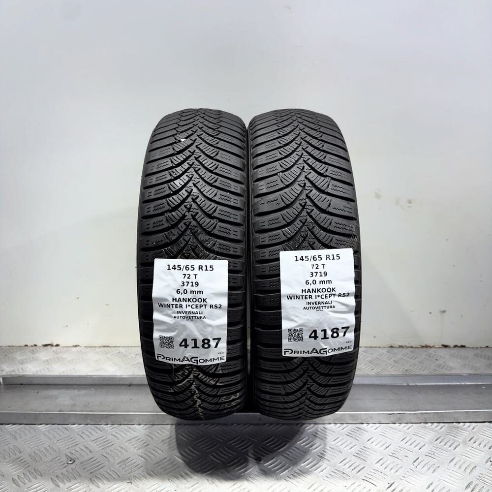Gomme Usate 145 65 R15 72T Hankook Winter I*Cept RS2 86% Invernali