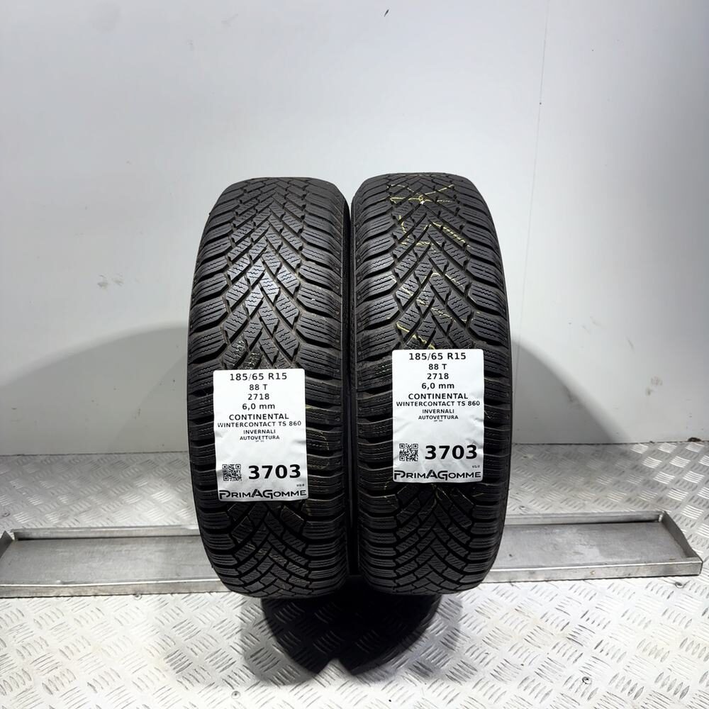 Gomme Usate 185 65 R15 88T Continental Wintercontact TS 860 86% Invernali