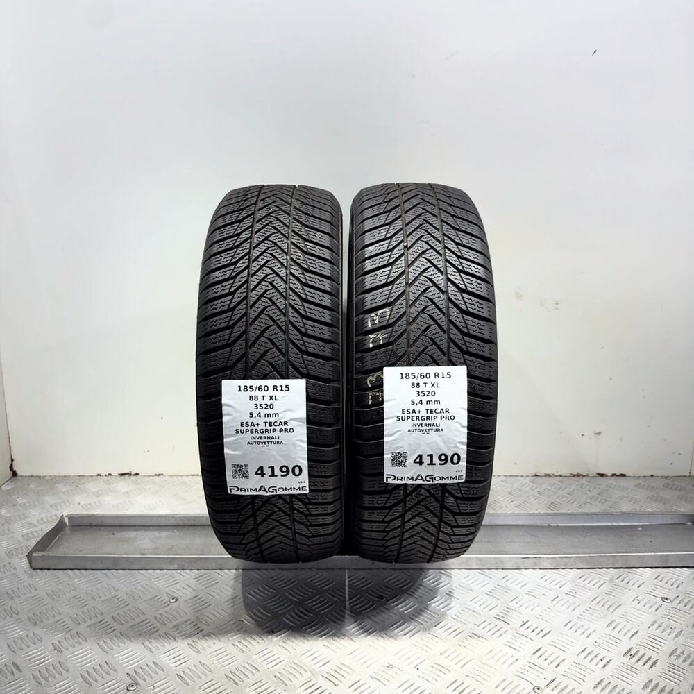 Gomme Usate 185 60 R15 88T XL Esa+ Tecar Supergrip Pro 77% Invernali