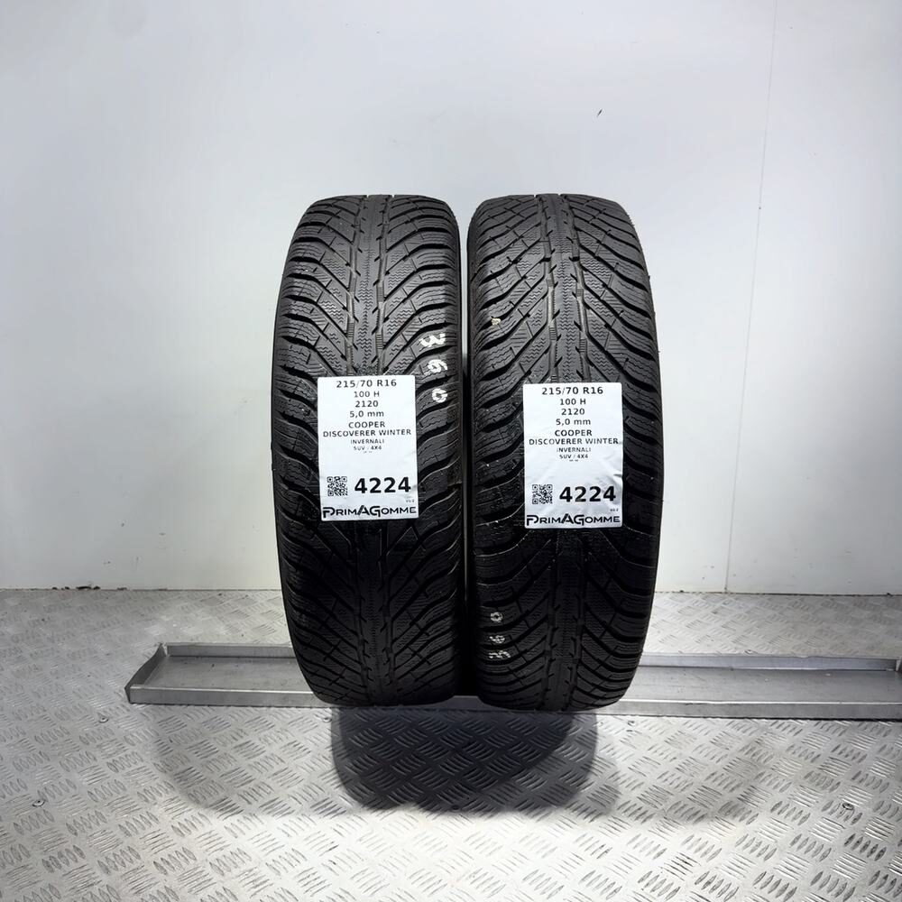 Gomme Usate 215 70 R16 100H Cooper Discoverer Winter 71% Invernali