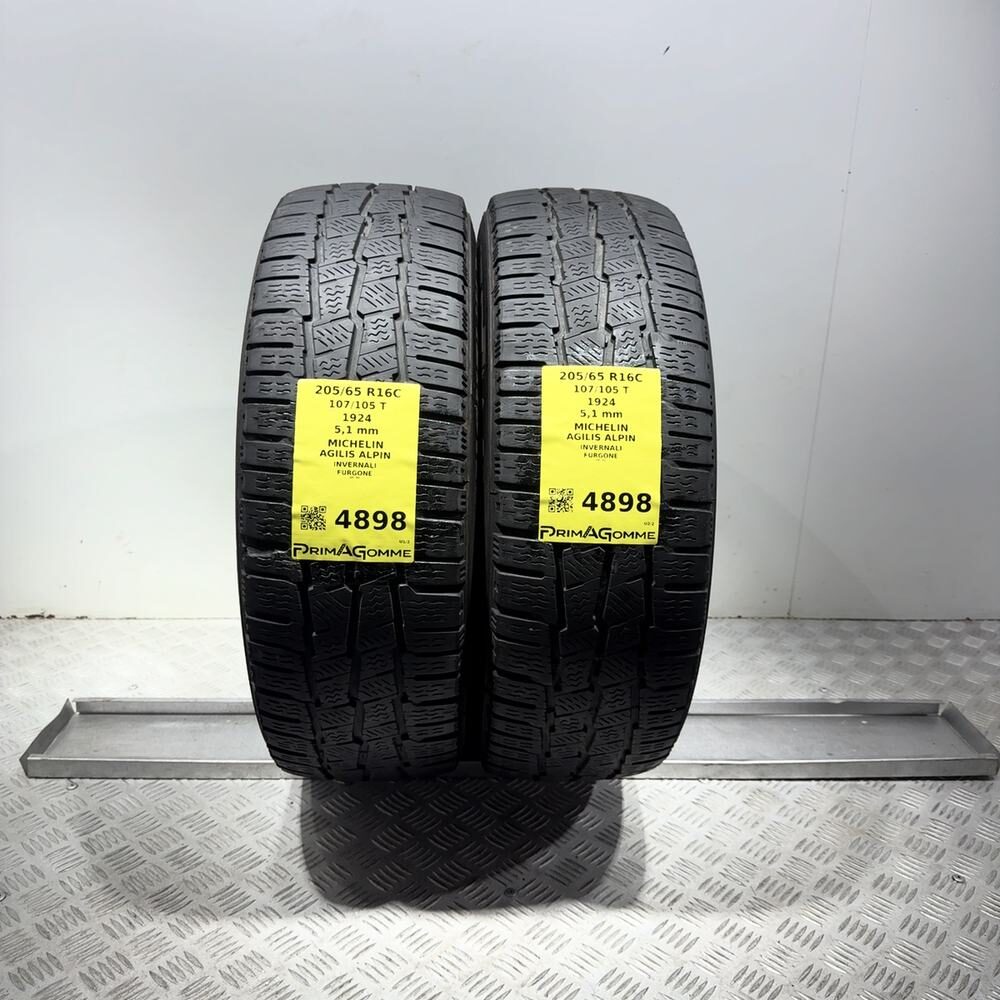 Gomme Usate 205 65 R16C 107/105T Michelin Agilis Alpin 73% Invernali