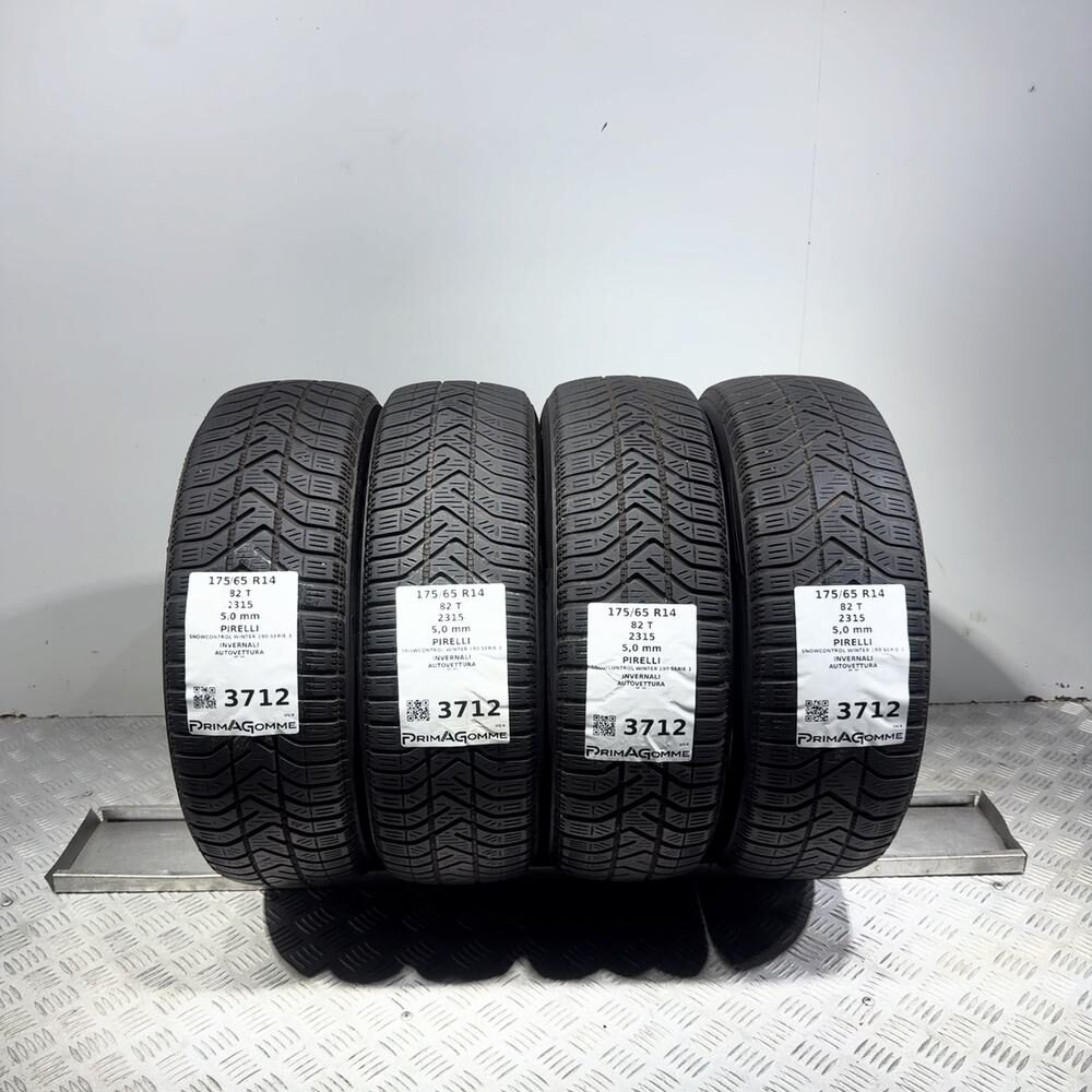 Gomme Usate 175 65 R14 82T Pirelli Snowcontrol Winter 190 Serie 3 71% Invernali
