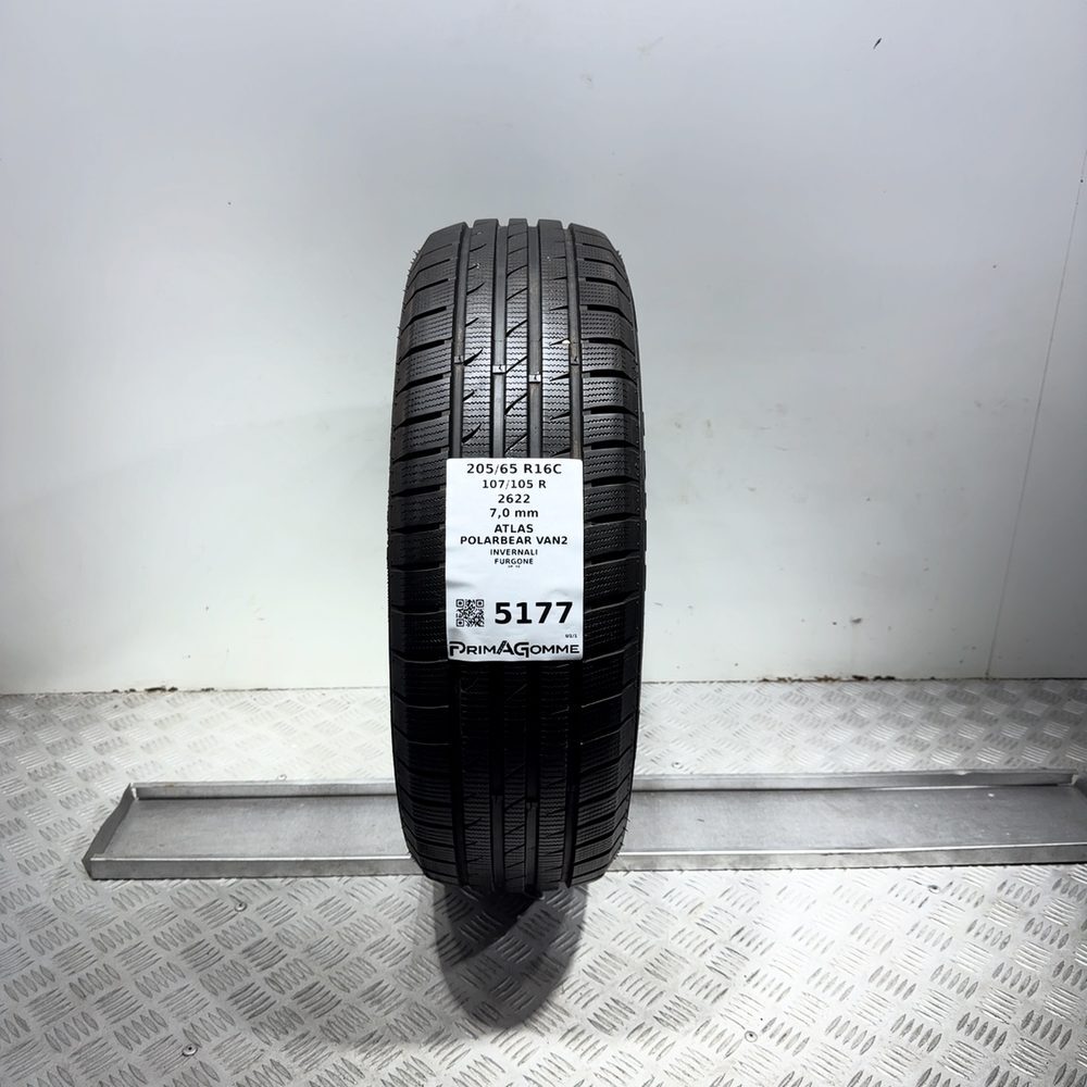 Gomma Usata 205 65 R16C 107/105R Atlas Polarbear Van2 98% Invernale