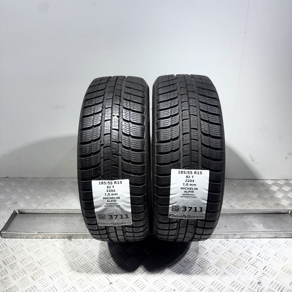 Gomme Usate 185 55 R15 82T Michelin Alpin 98% Invernali