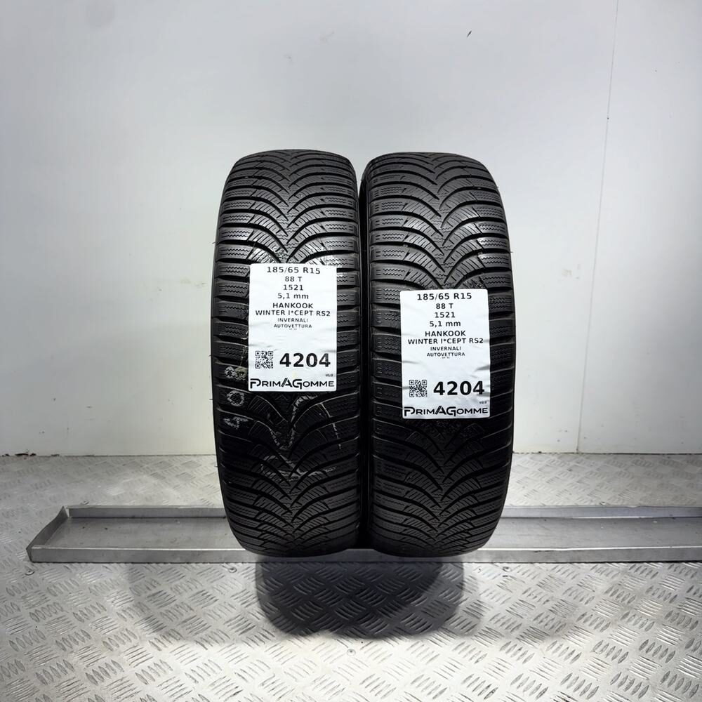 Gomme Usate 185 65 R15 88T Hankook Winter I*Cept RS2 73% Invernali