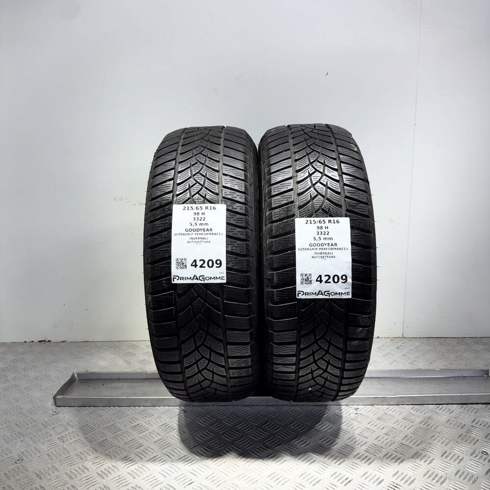 Gomme Usate 215 65 R16 98H Goodyear Ultragrip Performance+ 79% Invernali