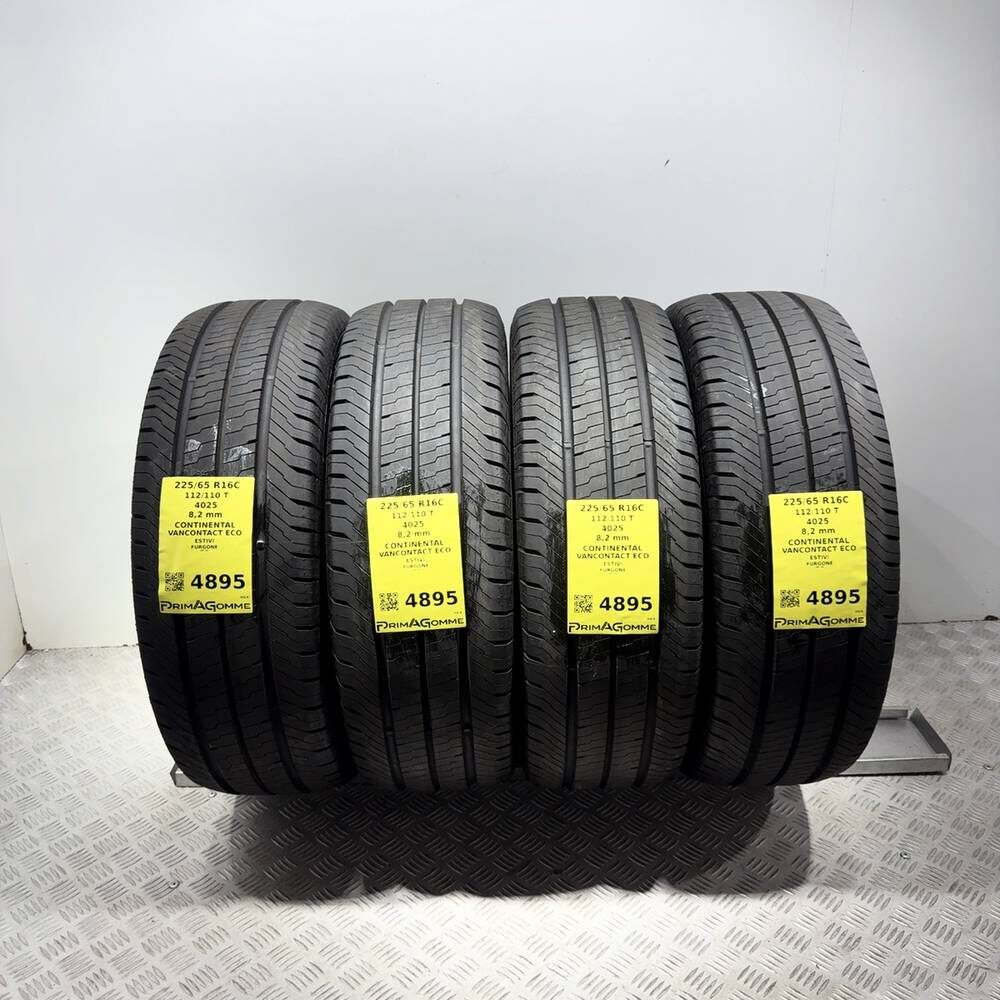 Gomme Usate 225 65 R16C 112/110T Continental Vancontact Eco 98% Estive