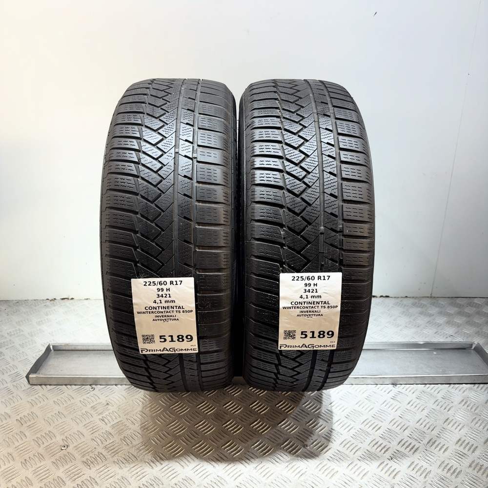 Gomme Usate 225 60 R17 99H Continental Wintercontact TS 850P Invernali
