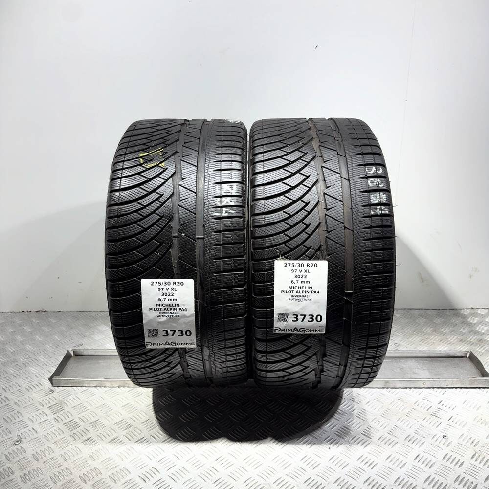 Gomme Usate 275 30 R20 97V XL Michelin Pilot Alpin PA4 96% Invernali