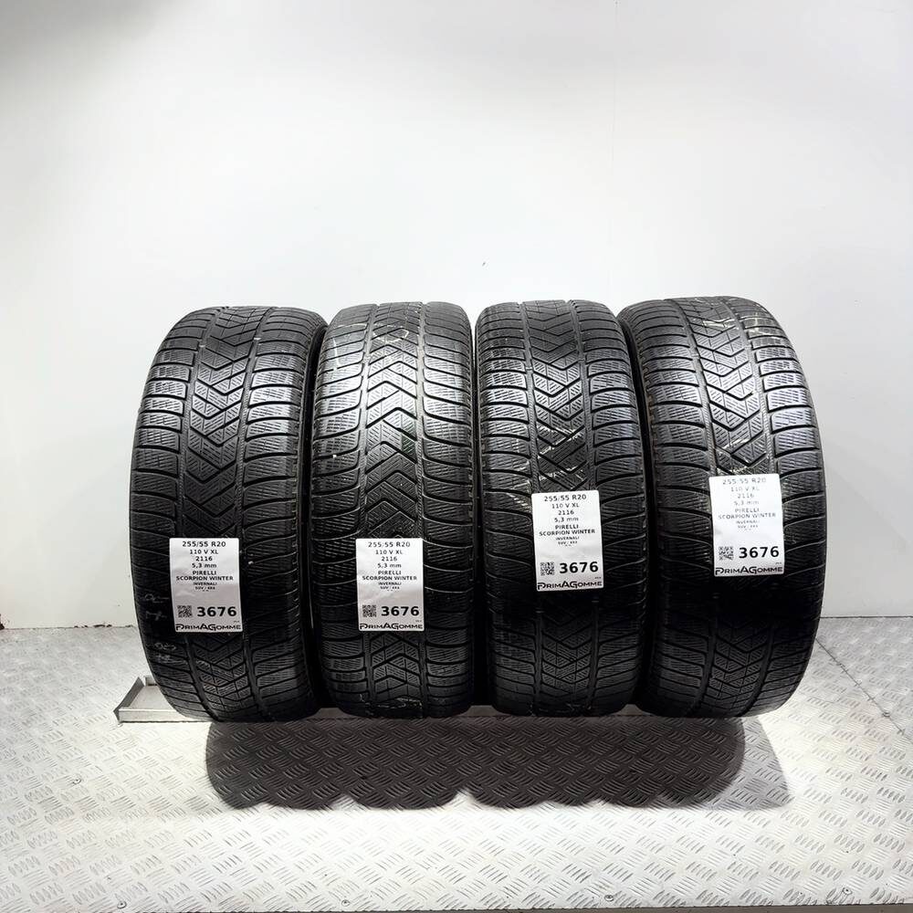 Gomme Usate 255 55 R20 110V XL Pirelli Scorpion Winter 76% Invernali