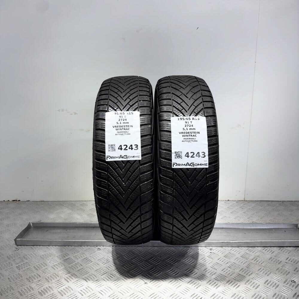 Gomme Usate 195 65 R15 91T Vredestein Wintrac 73% Invernali