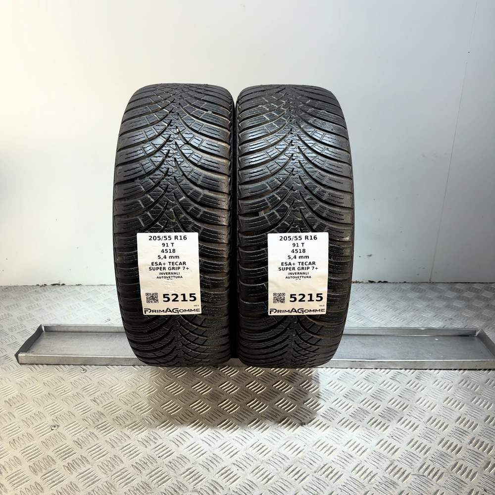 Gomme Usate 205 55 R16 91T Esa+ Tecar Super Grip 7+ 77% Invernali