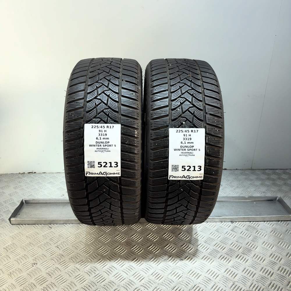 Gomme Usate 225 45 R17 91H Dunlop Winter Sport 5 87% Invernali