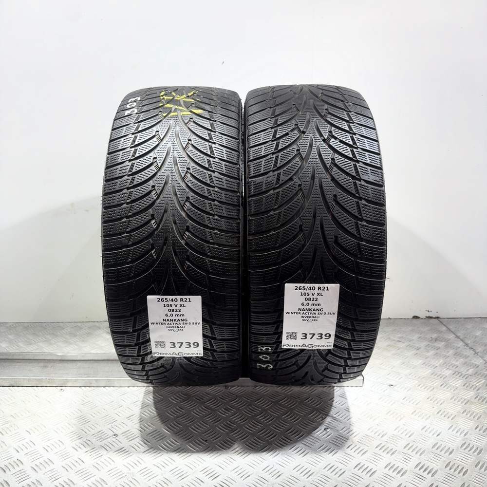 Gomme Usate 265 40 R21 105V XL Nankang Winter Activa SV-3 SUV 86% Invernali