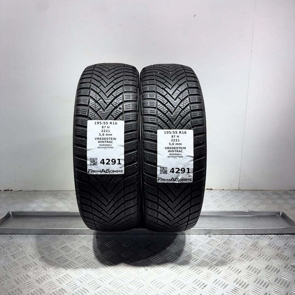 Gomme Usate 195 55 R16 87H Vredestein Wintrac 80% Invernali