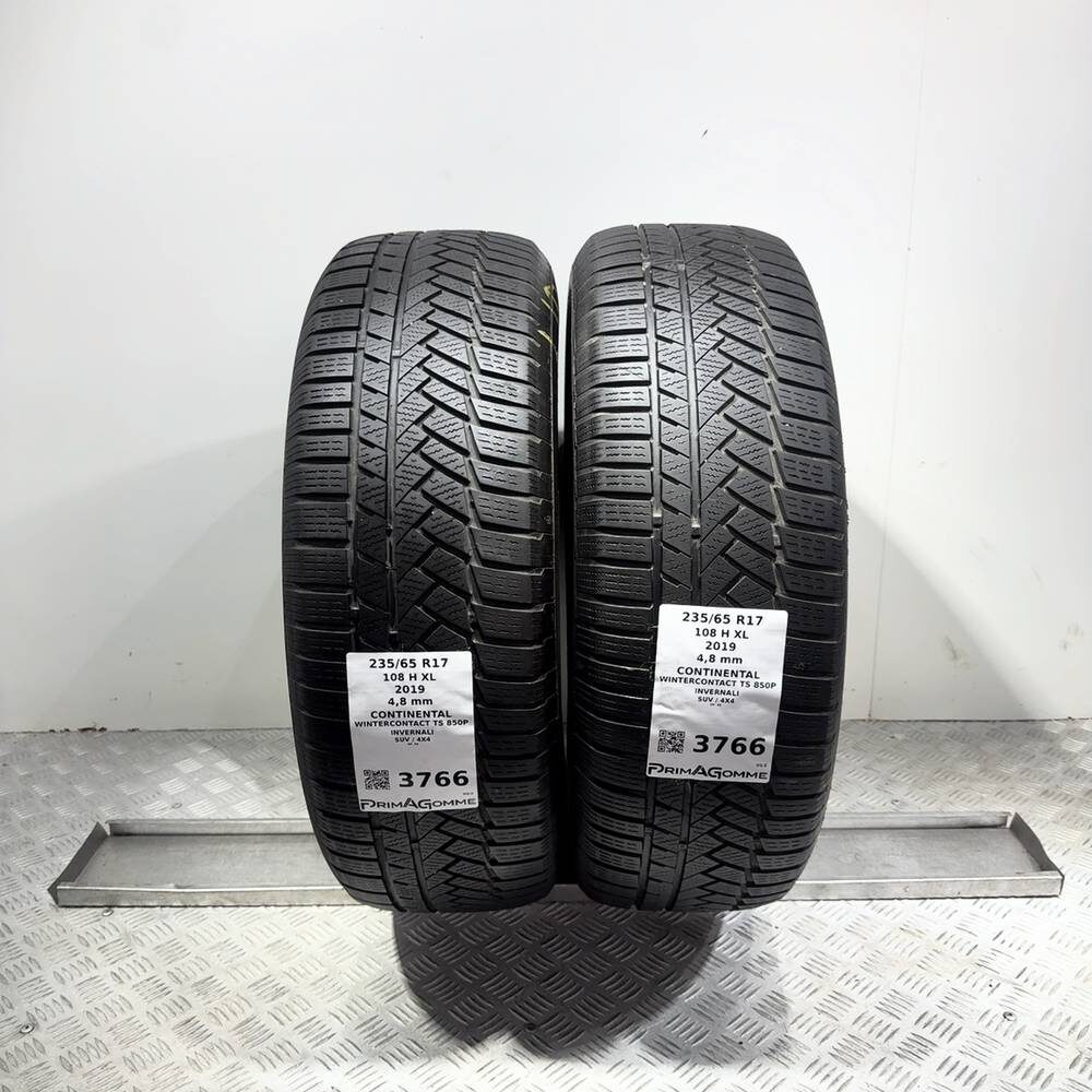 Gomme Usate 235 65 R17 108H XL Continental Wintercontact TS 850P Invernali