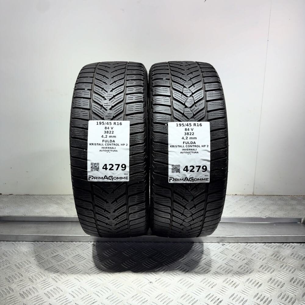 Gomme Usate 195 45 R16 84V Fulda Kristall Control HP 2 Invernali