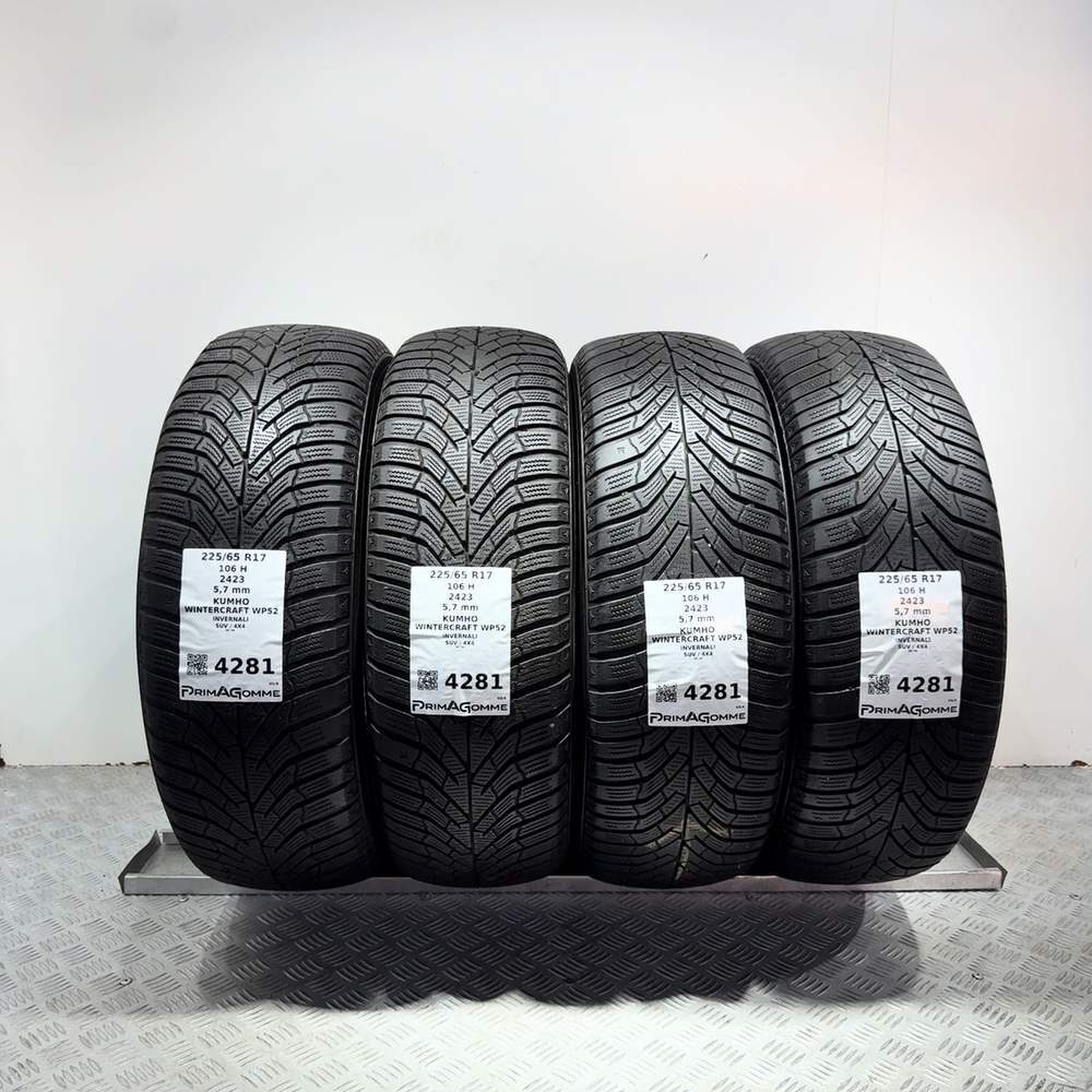Gomme Usate 225 65 R17 106H Kumho Wintercraft WP52 81% Invernali