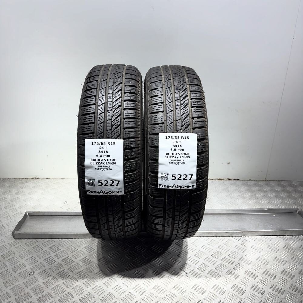 Gomme Usate 175 65 R15 84T Bridgestone Blizzak LM-30 86% Invernali