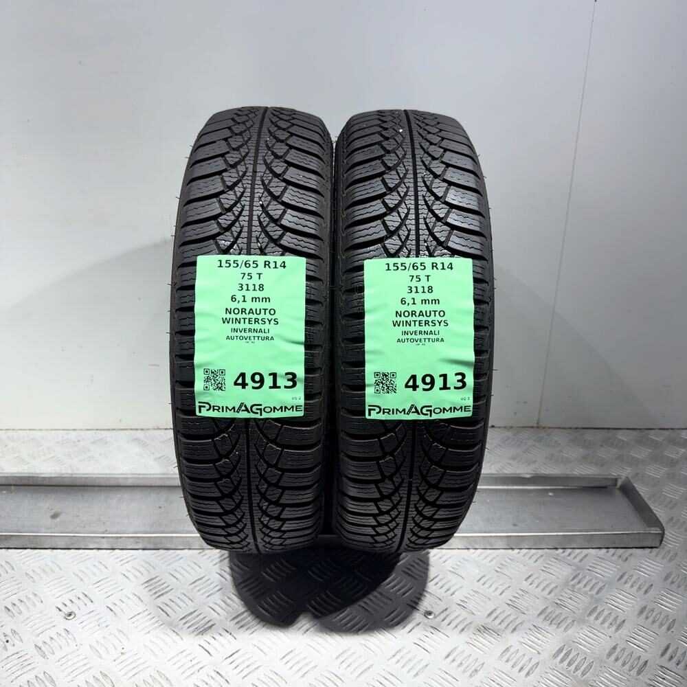 Gomme Usate 155 65 R14 75T Norauto Wintersys 87% Invernali
