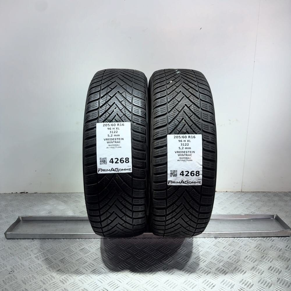 Gomme Usate 205 60 R16 96H XL Vredestein Wintrac 74% Invernali