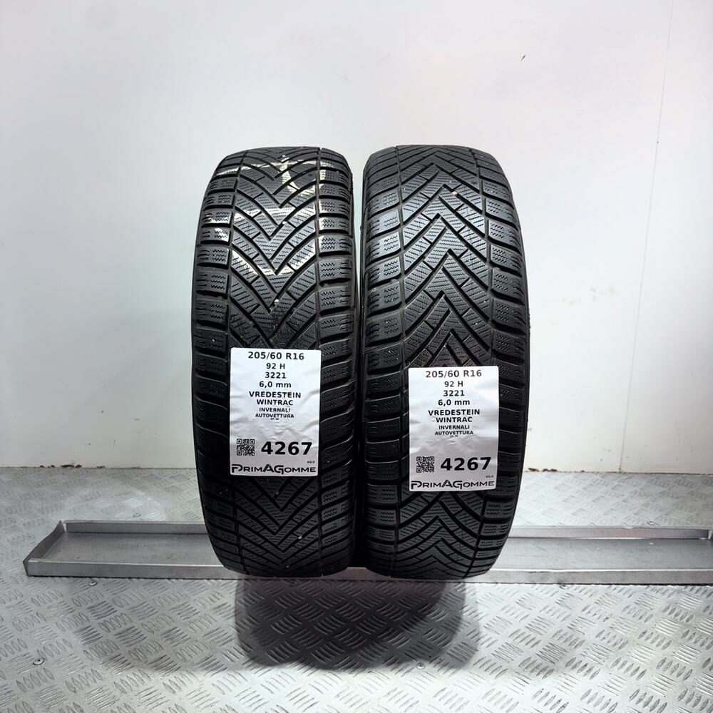 Gomme Usate 205 60 R16 92H Vredestein Wintrac 86% Invernali