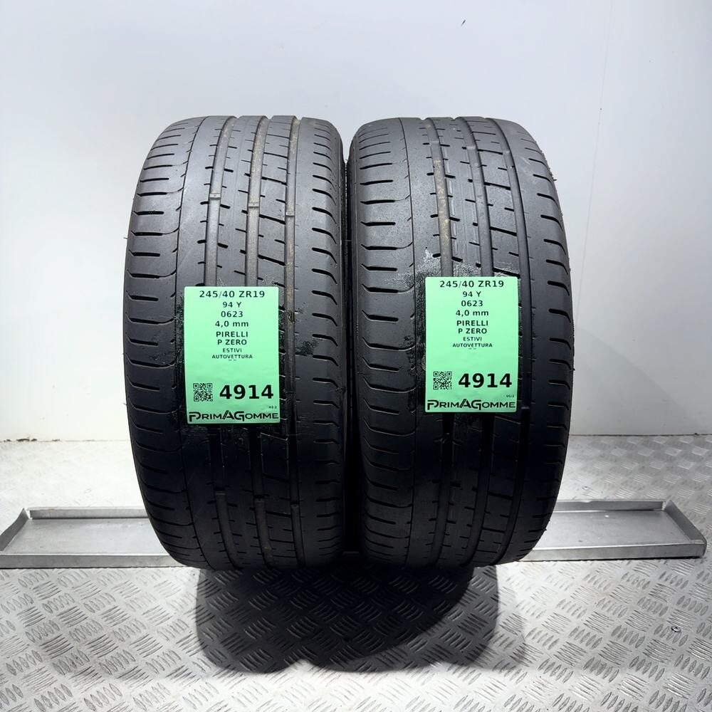 Gomme Usate 245 40 ZR19 94Y Pirelli P Zero Estive