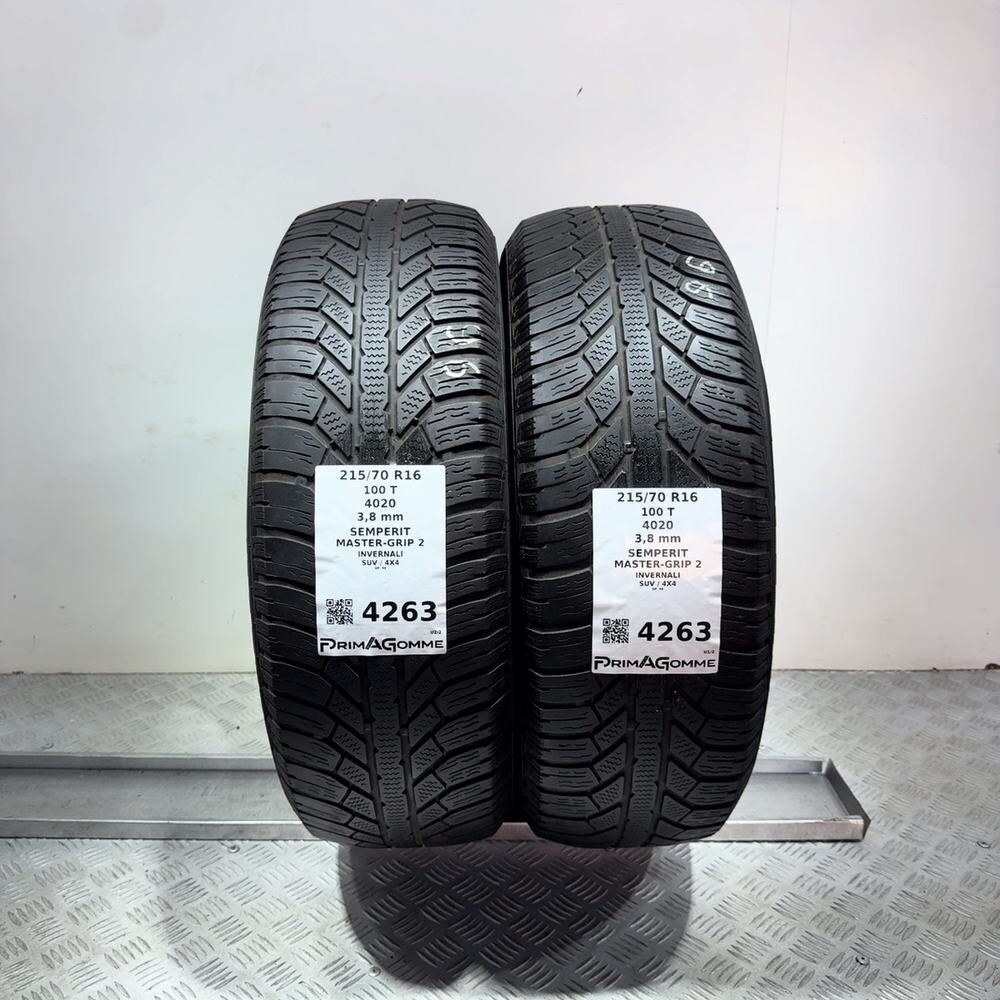 Gomme Usate 215 70 R16 100T Semperit Master-Grip 2 Invernali