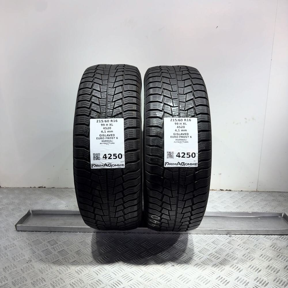 Gomme Usate 215 60 R16 99H XL Gislaved Euro Frost 6 Invernali
