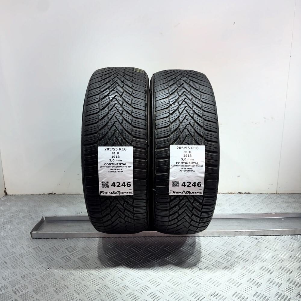 Gomme Usate 205 55 R16 91H Continental Contiwintercontact TS 850 71% Invernali