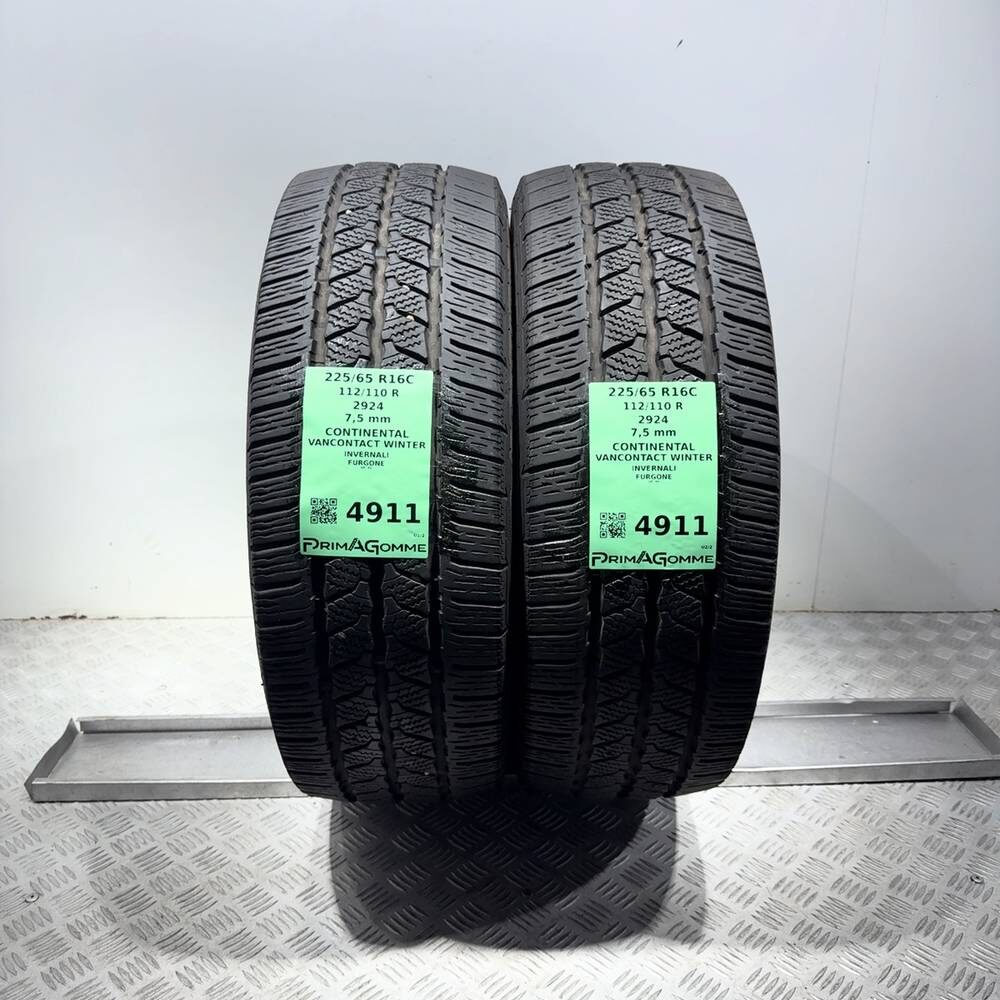 Gomme Usate 225 65 R16C 112/110R Continental Vancontact Winter 98% Invernali