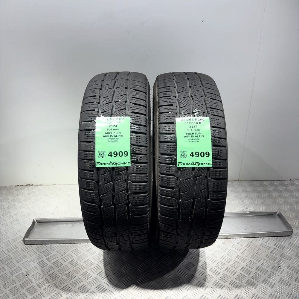 Gomme Usate 225 65 R16C 112/110R Michelin Agilis Alpin 91% Invernali